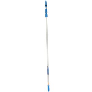 Unger Telescoping Extension Multi-Purpose Pole with Removable Cone Silver and Blue